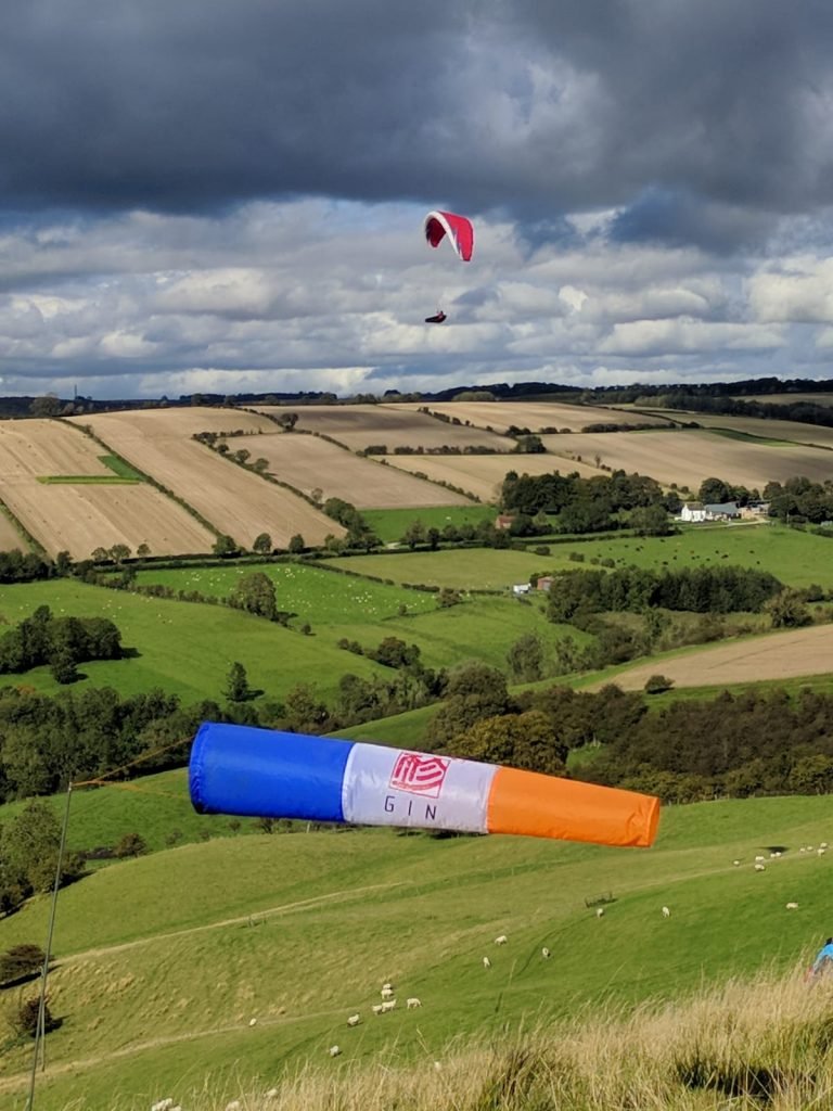 Paragliding at Millington Yorkshire