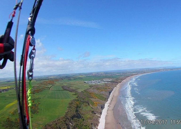 Paragliding over Yorkshire